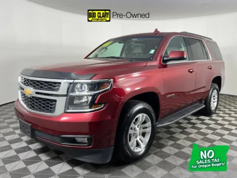 Red 2017 Chevrolet Tahoe LT for sale in Longview, WA