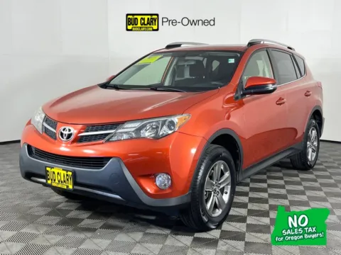 Orange 2015 Toyota RAV4 XLE for sale in Longview, WA