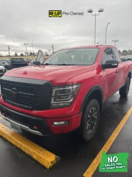 Red 2020 Nissan Titan PRO-4X for sale in Longview, WA