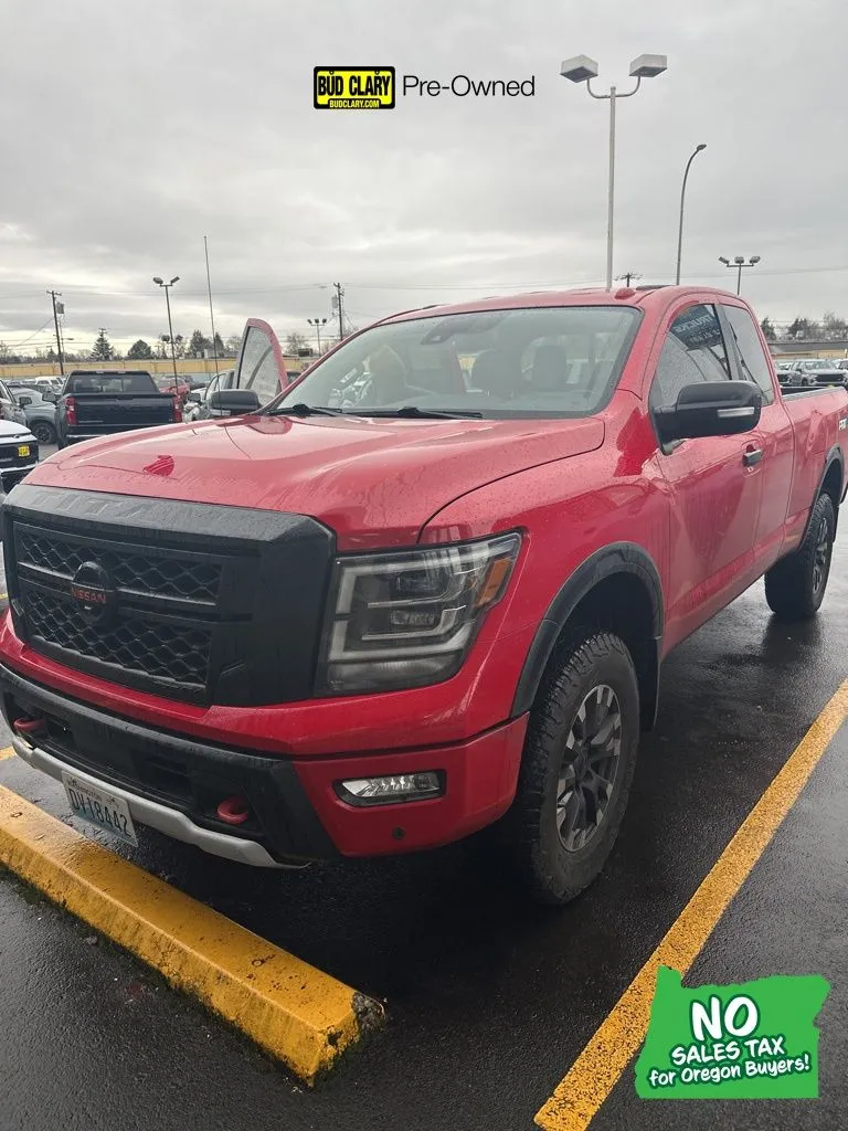 Red 2020 Nissan Titan PRO-4X for sale in Longview, WA