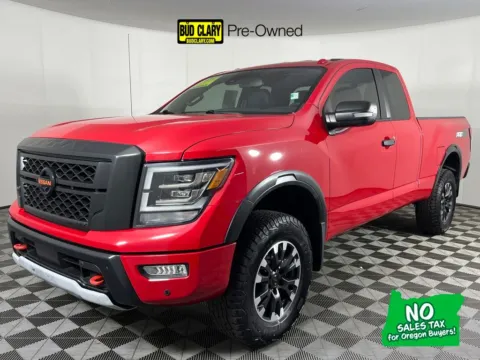 Red 2020 Nissan Titan PRO-4X for sale in Longview, WA