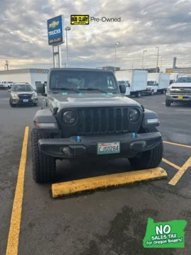 Gray 2023 Jeep Wrangler Base 4xe for sale in Longview, WA