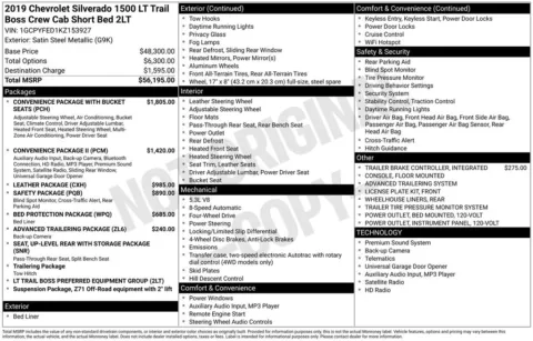 Another view of 2019 Chevrolet Silverado 1500 LT Trail Boss for sale in Longview, WA at Bud Clary Chevrolet Longview