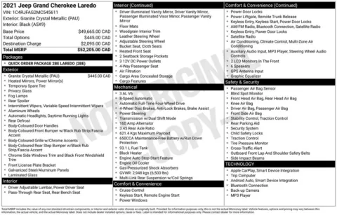 Another view of 2021 Jeep Grand Cherokee for sale in Longview, WA at Bud Clary Chevrolet Longview