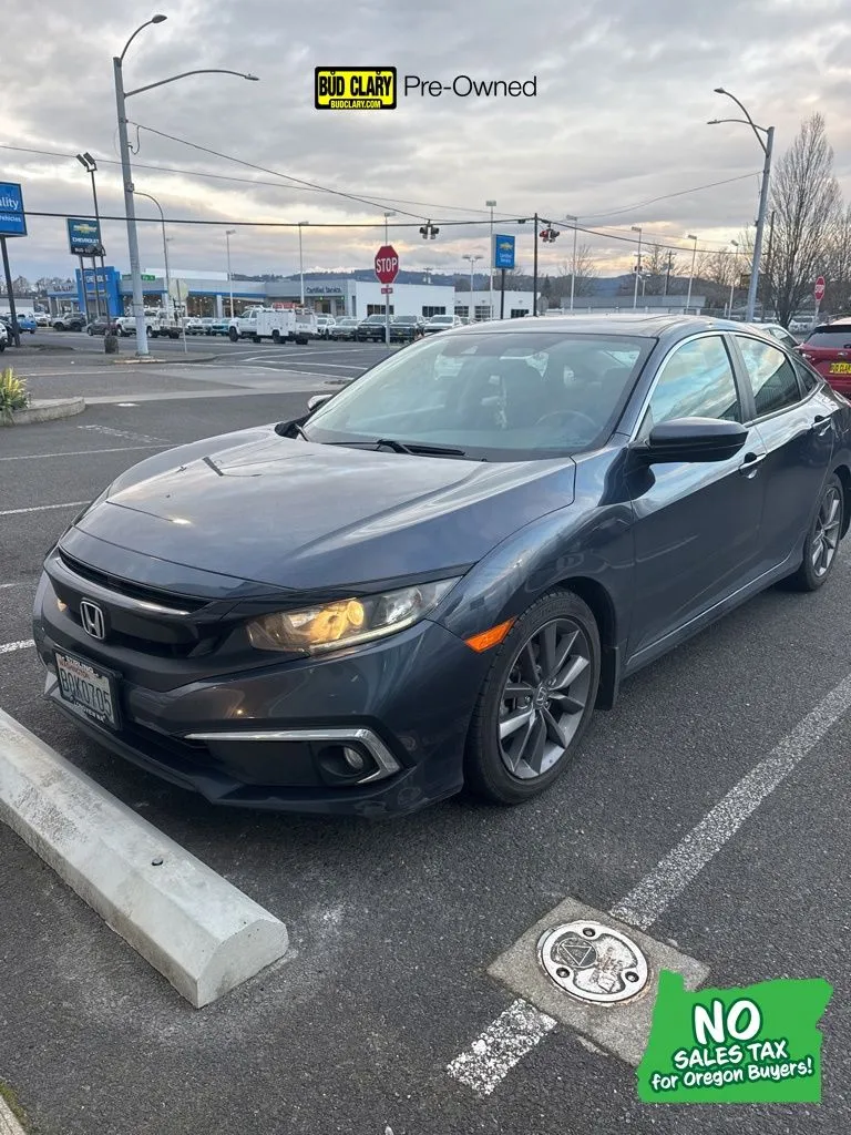 Beige 2019 Honda Civic EX for sale in Longview, WA