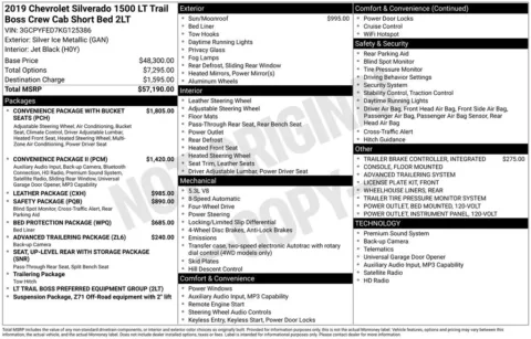 Another view of 2019 Chevrolet Silverado 1500 LT Trail Boss for sale in Longview, WA at Bud Clary Chevrolet Longview