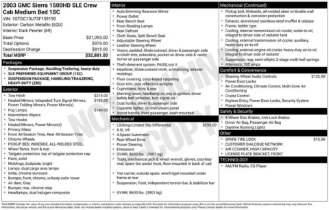 Another view of 2003 GMC Sierra 1500HD SLE for sale in Longview, WA at Bud Clary Chevrolet Longview