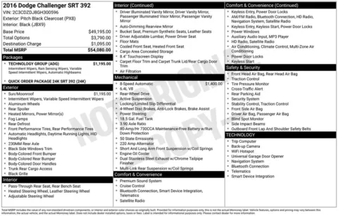 Another view of 2016 Dodge Challenger SRT 392 for sale in Longview, WA at Bud Clary Chevrolet Longview