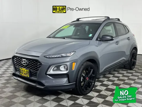Gray 2021 Hyundai Kona NIGHT for sale in Longview, WA