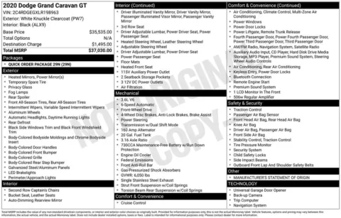 Another view of 2020 Dodge Grand Caravan GT for sale in Longview, WA at Bud Clary Chevrolet Longview