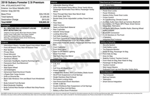 Another view of 2018 Subaru Forester 2.5i Premium for sale in Longview, WA at Bud Clary Chevrolet Longview