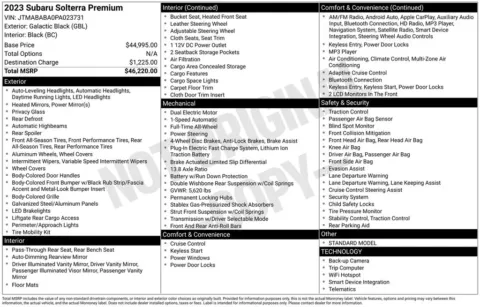 Another view of 2023 Subaru Solterra Premium for sale in Longview, WA at Bud Clary Chevrolet Longview