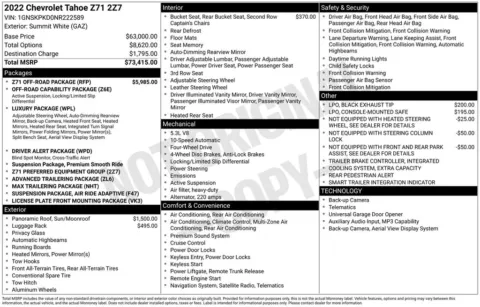 Another view of 2022 Chevrolet Tahoe Z71 for sale in Longview, WA at Bud Clary Chevrolet Longview