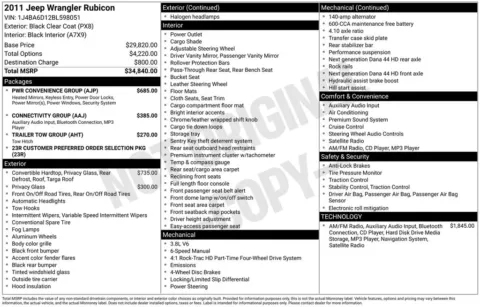 Another view of 2011 Jeep Wrangler Rubicon for sale in Longview, WA at Bud Clary Chevrolet Longview