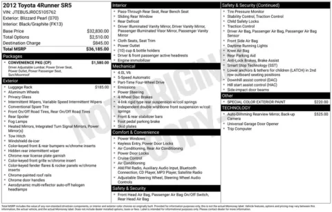 Another view of 2012 Toyota 4Runner for sale in Longview, WA at Bud Clary Chevrolet Longview