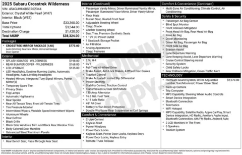 Another view of 2025 Subaru Crosstrek Wilderness for sale in Longview, WA at Bud Clary Chevrolet Longview