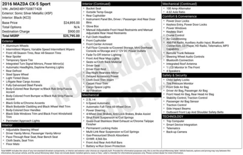 Another view of 2016 Mazda CX-5 Sport for sale in Longview, WA at Bud Clary Chevrolet Longview