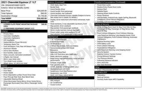 Another view of 2021 Chevrolet Equinox LT for sale in Longview, WA at Bud Clary Chevrolet Longview