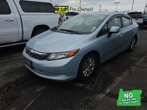 Silver 2012 Honda Civic LX for sale in Longview, WA