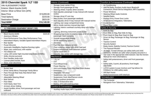 Another view of 2015 Chevrolet Spark 1LT for sale in Longview, WA at Bud Clary Chevrolet Longview