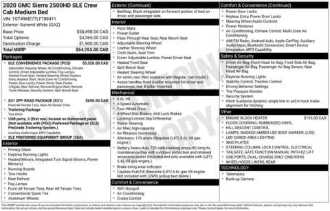 Another view of 2020 GMC Sierra 2500HD SLE for sale in Longview, WA at Bud Clary Chevrolet Longview