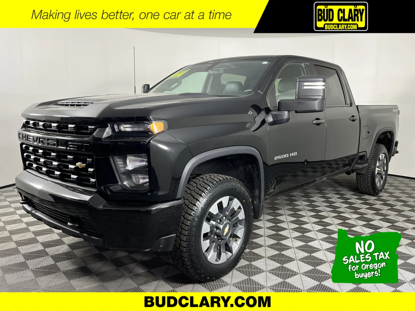 Black 2021 Chevrolet Silverado 2500HD Custom for sale in Longview, WA