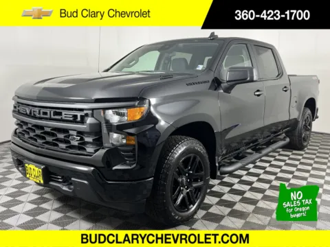 Black 2025 Chevrolet Silverado 1500 Custom for sale in Longview, WA