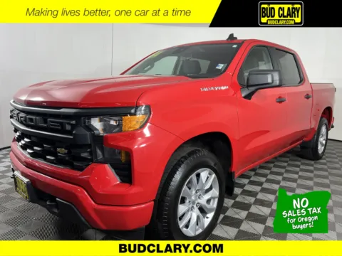 Red 2022 Chevrolet Silverado 1500 Custom for sale in Longview, WA