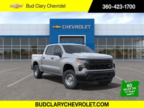 Gray 2024 Chevrolet Silverado 1500 Work Truck for sale in Longview, WA