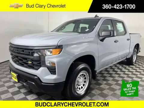 Gray 2024 Chevrolet Silverado 1500 Work Truck for sale in Longview, WA
