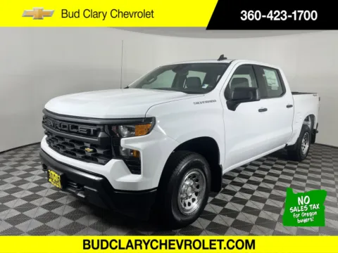 White 2024 Chevrolet Silverado 1500 Work Truck for sale in Longview, WA