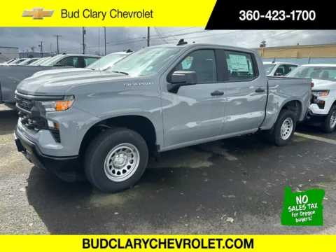 Gray 2024 Chevrolet Silverado 1500 Work Truck for sale in Longview, WA
