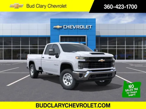 White 2025 Chevrolet Silverado 2500HD Work Truck for sale in Longview, WA
