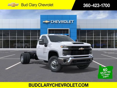 White 2025 Chevrolet Silverado 3500HD CC Work Truck for sale in Longview, WA
