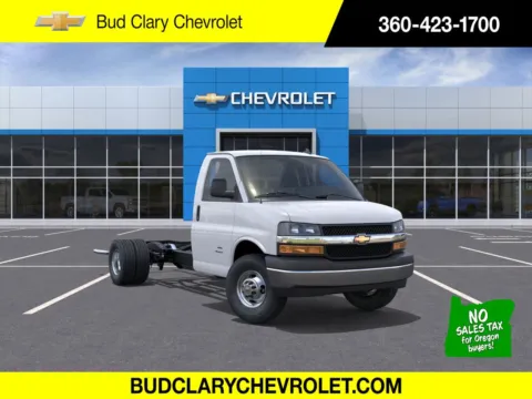 White 2025 Chevrolet Express Commercial Cutaway 2WT for sale in Longview, WA