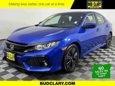 Blue 2017 Honda Civic Hatchback EX for sale in Longview, WA