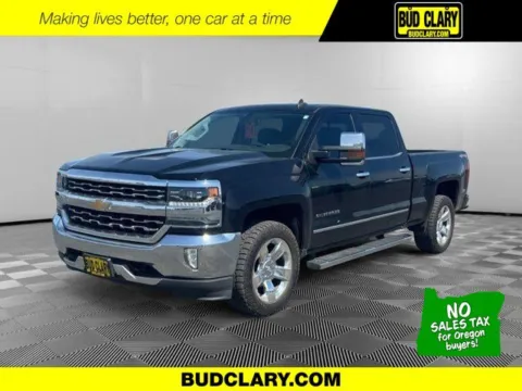 Black 2017 Chevrolet Silverado 1500 LTZ for sale in Longview, WA
