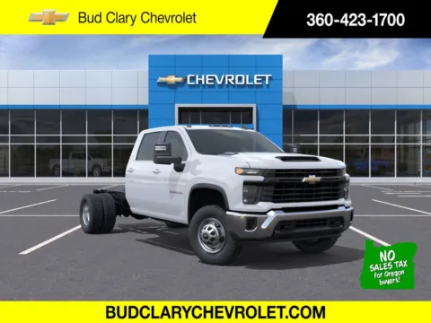 White 2025 Chevrolet Silverado 3500HD CC Work Truck for sale in Longview, WA