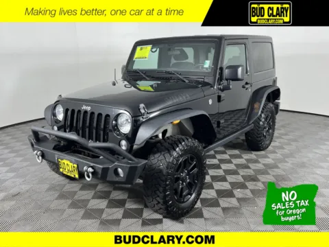 Black 2016 Jeep Wrangler Willys Wheeler for sale in Longview, WA