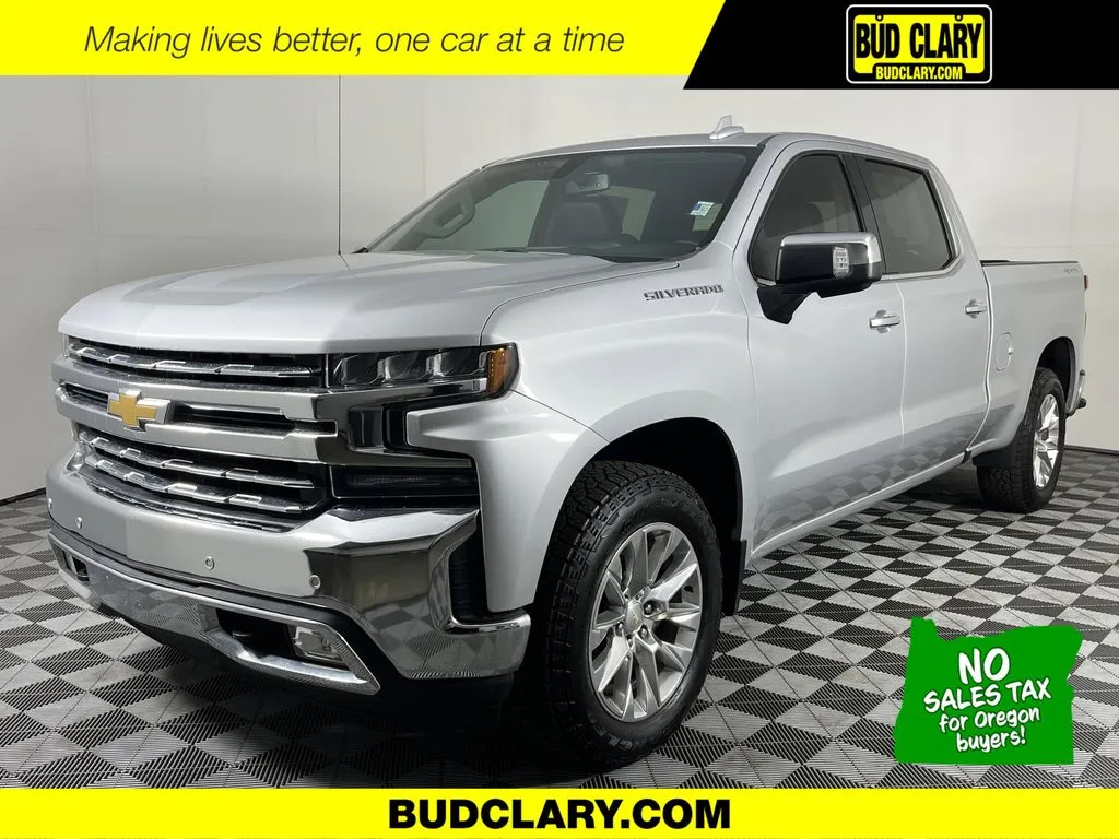 Silver 2021 Chevrolet Silverado 1500 LTZ for sale in Longview, WA