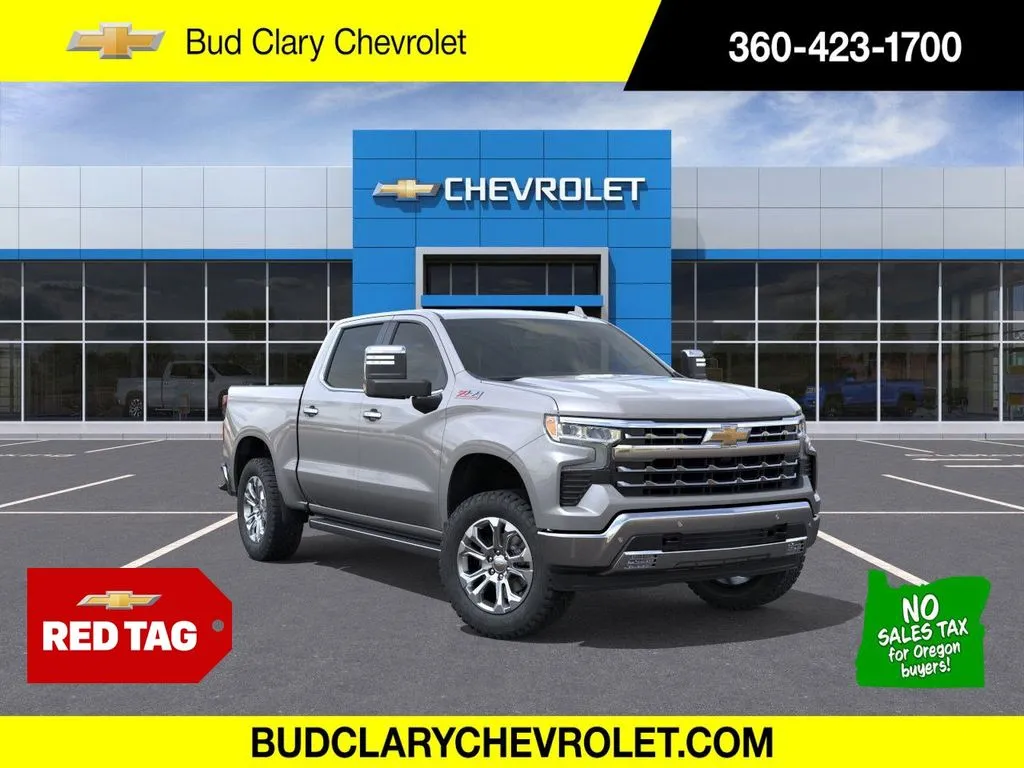 Gray 2026 Chevrolet Silverado 1500 LTZ for sale in Longview, WA