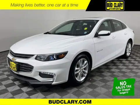 White 2018 Chevrolet Malibu LT for sale in Longview, WA