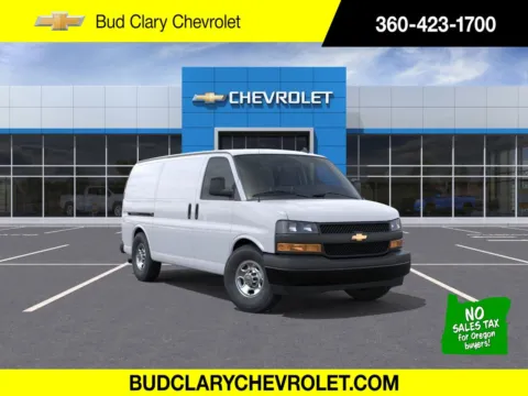 White 2025 Chevrolet Express Cargo Van 1WT for sale in Longview, WA