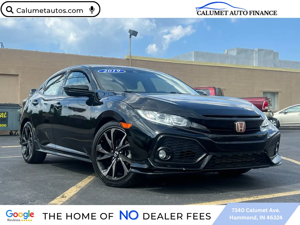 Black 2019 Honda Civic Sport Hatchback 4D for sale in Hammond, IN