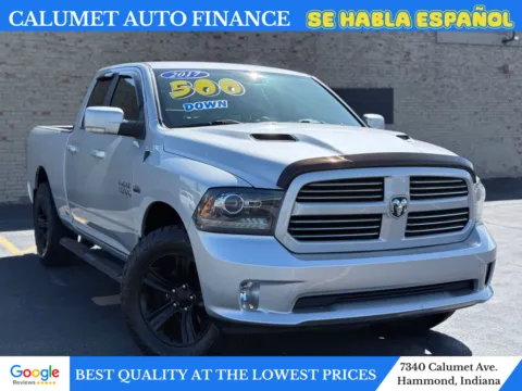 Silver 2017 Ram 1500 Quad Cab Sport Pickup 4D 6 1/3 ft for sale in Hammond, IN