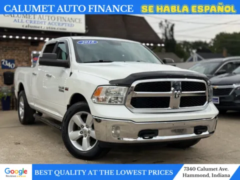 White 2018 Ram 1500 Crew Cab SLT Pickup 4D 6 1/3 ft for sale in Hammond, IN