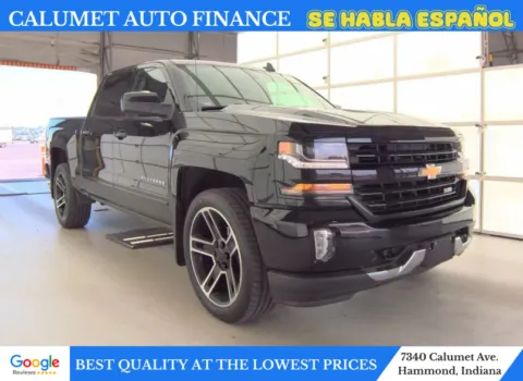 Black 2018 Chevrolet Silverado 1500 Crew Cab Z71 LT Pickup 4D 5 3/4 ft for sale in Hammond, IN