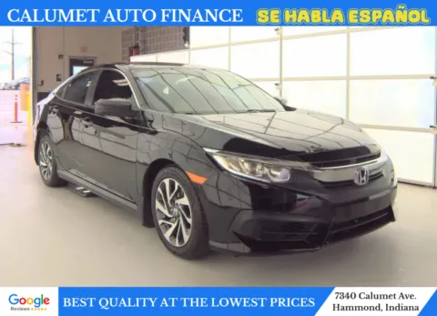 Black 2017 Honda Civic EX Sedan 4D for sale in Hammond, IN