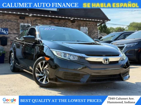 Black 2017 Honda Civic EX Sedan 4D for sale in Hammond, IN