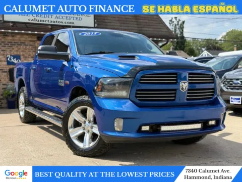 Blue 2015 Ram 1500 Crew Cab Sport Pickup 4D 5 1/2 ft for sale in Hammond, IN